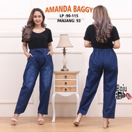 AMANDA BAGGY JEANS NAVY LATEST LATEST BMJ