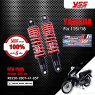 YSS โช๊คแก๊ส DTG PLUS ใช้อัพเกรดสำหรับมอเตอร์ไซค์ Yamaha Finn ปี 2018 ขึ้นไป【 RB220-280T-47-85P 】 โช