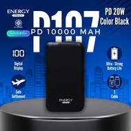 Powerbank PD 10000mAh พาวเวอร์แบงค์ แบตสำรอง เพาเวอร์แบงค์  Energy premium-รุ่น EP-P107 2IN1 แบบมีปล