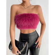 Pink Feather Tube Shirt