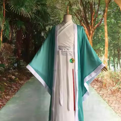 Ancient Costume Men's Hanfu Immortal Aura Old Immortal Costume Tai Shang Lao Jun Jiang Ziya Yue Lao