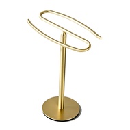 1 Piece Gold Hand Towel Holder Stand Free-Standing Towel Rack Tower Bar for Bathroom Vanity Stainless Steel Towel Bar Rack Stand