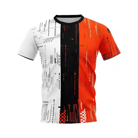 Men’s Clothing Gym Sportswear Short Sleeve Fashion 3D Print Running Fitness Training Sports T-Shirt 