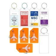 9 Pack Luggage Tags for Suitcases, 5 PVC Luggage Tags+4 Silicone Luggage Tags (Multicolor Luggage Id