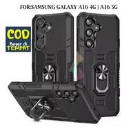 Casing For Samsung Galaxy A16 | Samsung Galaxy A16 5G Hard Case Ring Armor Robot Case Kickstand Hybr