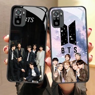CK-46 BTS ARMY BT21 HD Glass Casing for Xiaomi Redmi Note 10 10S 10T 11 SE 11S poco M3 M4 M5S Pro
