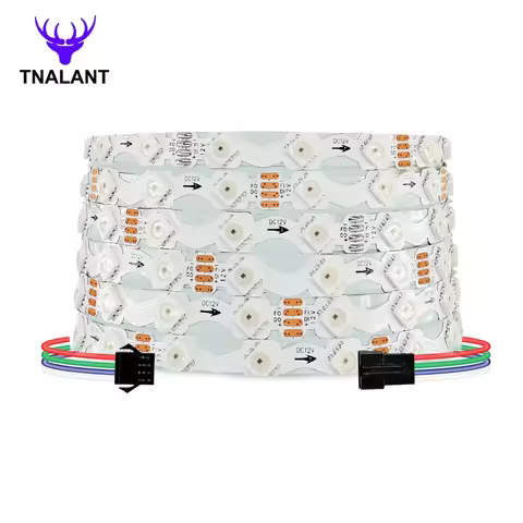 S Shape 8mm Width WS2812B WS2815 LED Strip Bendable 60LED/m Dreamcolor Individually Addressable Flex
