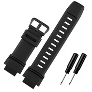 Rubber Wrist Strap For Casio strap PROTREK PRG-260/270/550/250 PRW-3500/2500/5100 Replacement Black Bracelet 18mm Silicone WatchBand
