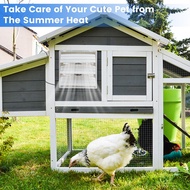 Solar Powered Exhaust Fan, 10-Inch Shutter Vent Fan+17W Solar Panel Kit for Outside Greenhouse Shed 