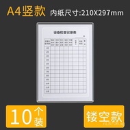 Storage Insert Folder File Wall Mount a4File Display Frame Document Hollow Hard Plastic Cover Transp