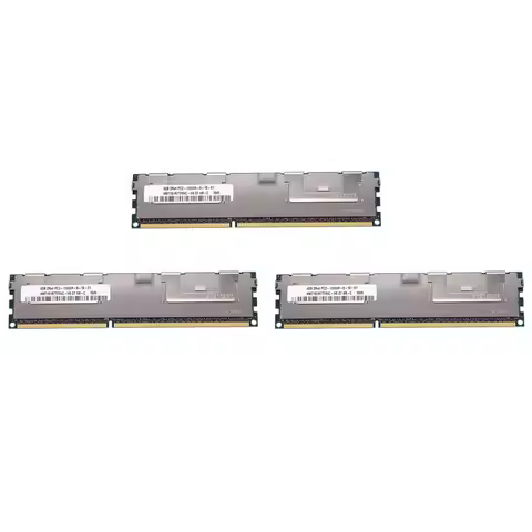 3X 4GB DDR3 Memory RAM 2Rx4 PC3-10600R 1.5V 1333Mhz ECC 240-Pin Server RAM HMT151R7TFR4C-ABIU