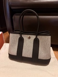 Hermes Garden Party Bag Canvas Leather
