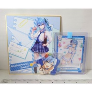 Hololive Hoshimachi Suisei Official Shikishi + card and badge