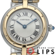 卡地亞 Panthère SM Vendome 腕錶，三排錶盤，型號 84084244，K18YG/SS，女士腕錶，白色拋光，成色極佳 [二手]