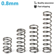 Spring Steel Strong Compression Small Spring 0.8mm Shock Absorption Spring Small Spring Yellow Press