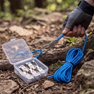 BOOMLIFE1232T Paracord Adjusters, Heavy-duty Knot-Free Rope Tensioner Set,  Roller Easy Operation Lo