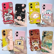 For OPPO Reno7 Z 5G Reno 7 Lite Phone Cases 7 Z CPH2343 TPU Soft Silicone Cover New Design Cartoon F