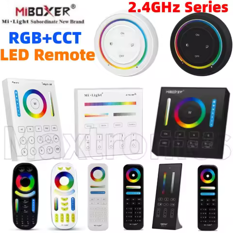 MiBoxer 2.4G Wireless RGBCCT LED Panel Remote FUT100 FUT092 FUT092B B3 T3 B4 T4 B0 B8 S2W+ C5 Y3 FUT