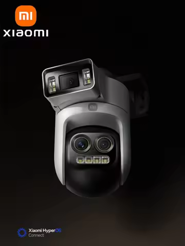 XIAOMI New Smart Outdoor Camera 4 Pro Triple Camera Zoom Edition，360° 5MP 3K，9x Hybrid Zoom，IP66，Chi