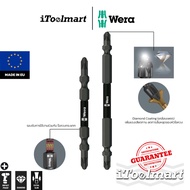 WERA 2-Head Screwdriver Diamond Coating 851/23 R BTH IMP DC PH2 Slim Head Shock Shaft PH 2 Size 65 m