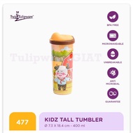 Twin Tulipware TALL KIDZ TUMBLER 400 ml Tumbler Karakter Botol Minum Anak Sekolah Anti Tumpah Asri T
