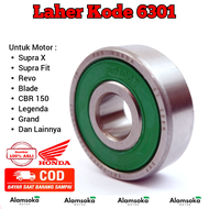 Bearing Laher 6301 RS Original Laker Roda Depan Belakang Honda Supra Fit Supra X 125 Lama Supra Helm