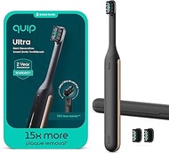 Quip Ultra Next Generation Smart Toothbrush - Timed Electric Toothbrush with Case - Replaceable Brus