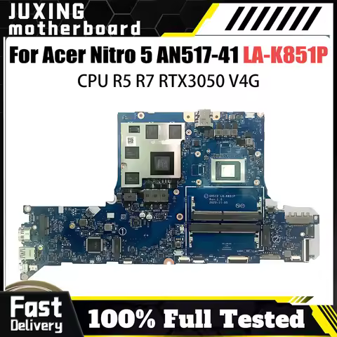 LA-K851P For ACER Nitro 5 Nitro 5 AN517-41 LA-K851P Mainboard 100% Tested Laptop Mainboard