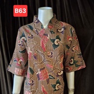 ( Ready Stock) SW0088KKV Batik Ladies Blouse Batik poncho Perempuan Batik Baju Kelawar Blouse Batik 