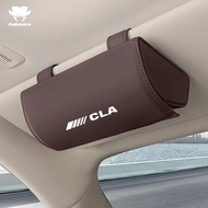 New Car Glasses Case Organizer Box Sunglasses Holder Storage Pockets For Mercedes Benz AMG C CL CLA 