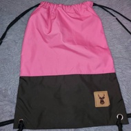 Artch bag/Drawstring bag/Korean bag/pink bag