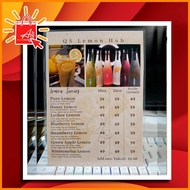 ━ ╱ ◇ AIZ A4 Sintra Board Menu (Layout &print)
