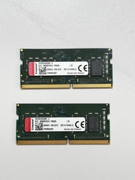 Kingston 8GB DDR4 2666 Mhz SODIMM 筆電記憶體 兩條