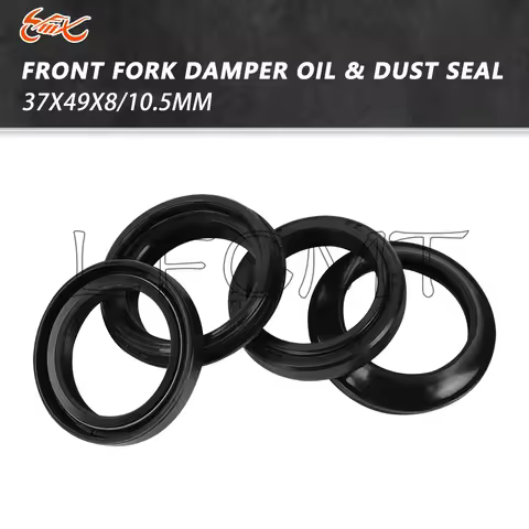 37x49x8/10.5 37*49 Motorcycle Front Fork Damper Oil Seal Dust Seal Fit for Kawasaki ZX1100 ZX750 GPZ