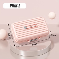 Foldable Small Pill Box Portable Daily Storage Large Capacity Pill Box Storage Box Kotak Pil Dengan 