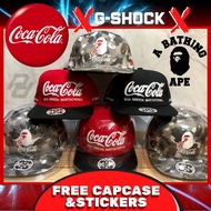 COCACOLA X BAPE X GSHOCK EDITION Cap Collection (FREE CAP CASE & GRAFFITI STICKERS)