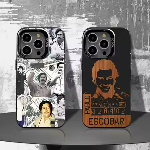 Phone Case For iPhone 16,15,14,13,12,11,Pro,XS,Max,Plus,Mini,SE4,E Narcos Black Matte Shockproof Pab