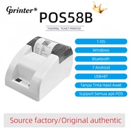 printer thermal bluetooth printer portabel printer bluetooth mini Kasir Blueprint USB + BT + RJ11 Su