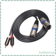 [BaoblazecbMY] RCA to XLR Cable, RCA Male to Male XLR (2 RCA Stereo to 2 XLR) for Audio Y