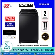 【 SAVE 3.0 VOUCHER 】Samsung 16KG WA16R6380BV/FQ Inverter Top Load Washing Machine | MESIN BASUH | 洗衣