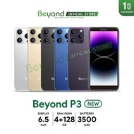 โทรศัพท์มือถือสามร์ทโฟน Beyond P3 New ( 4+128GB ) รองรับ 4G หน้าจอ 6.6 นิ้ว แบตเตอรี่ 3500 mAh  ll ของแท้ประกันศูนย์ไทย 1 ปี
