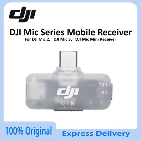 Original DJI Mic Wireless Receiver Compatible With DJI Mic 2 Mic 3 Mic Mini Transmitter Set All Mode