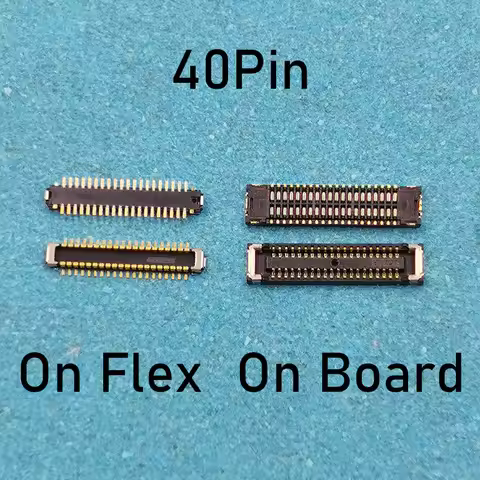 2pcs 40pin LCD Display FPC Connector On Motherboard for Xiaomi 10T 10Tpro Pocophone POCO X3 X3 Redmi