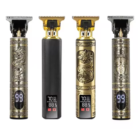 Electric LCD Hair Clipper Shaver T9 Professional Hair Clipper Beard Shaver Hair Clipper Haircut Men'