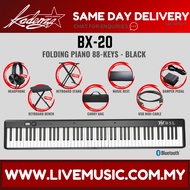 BSL BX-20 88 Keys Folding Piano Semi Weighted Keyboard With Bluetooth - Black ( BX 20 / BX20 )