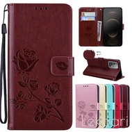 Leather Rose Case For Honor 50 SE 30i 20 10X 9S 9A 9 9X Lite 8S 8A 8C 8X 7C 7A Pro Embossed Wallet C