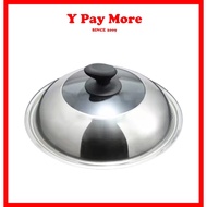Stainless Steel Wok Cover/Wok Lid/Pan Cover/Lid/Glass Wok Cover/Penutup Kuali/ 28CM/30CM/32CM/34CM/3