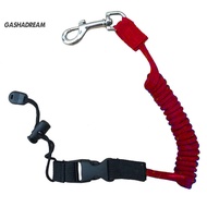 gashadream   Elastic Surf Canoe Kayak Paddle Coiled Leash Cord Safety Fishing Rod Lanyard