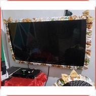 TV)tg'Dust=Wi_Cover~LL?Fashionable*Kt?TV*Qj?Lace*MI?with*gt?Ribbon*fK?(fits to 32/43 inches TV)