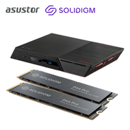 華芸ASUSTOR FS6712X NAS網路儲存伺服器 搭Solidigm P44 Pro 2TB*2